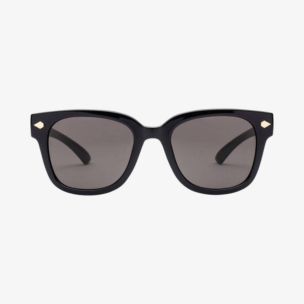 NEW VOLCOM men's freestyle sunglasses in gloss black grey non polar